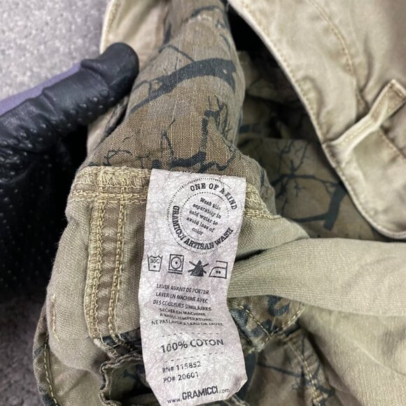 Gramicci Cargo Shorts Men's 36 Khaki Artisan Wash 12" - Picture 7 of 12